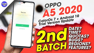 ColorOs 7 Trial Version 2nd Batch for Oppo A5 2020 , Oppo A5 2020 ColorOs 7 Trial Version Update