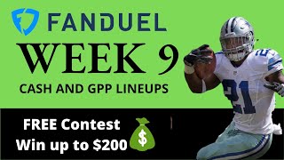 2021 FanDuel Week 9 NFL DFS Picks: Cash and GPP Lineups