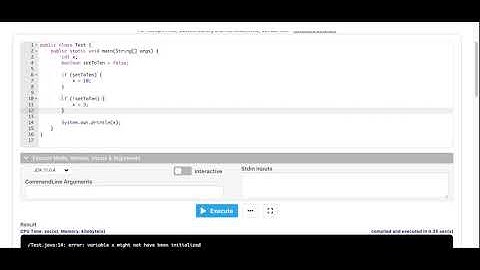 Error:variable might not have been initialized