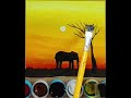 Como Pintar Paisagem Africana no Pôr do Sol com Elefante