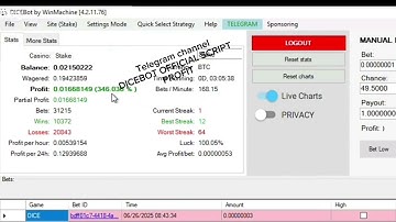 BEST DICE STRATEGY STAKE DICEBOT Script 2025 |Dice Strategy |StakeUS| Wolf.bet |