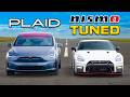 Tuned nismo gtr v tesla plaid drag race