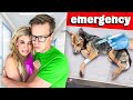 We rushed our dog to the emergency room