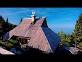 Chalet Gorehka, Velika Planina, Slovenia. Outside View 4k.