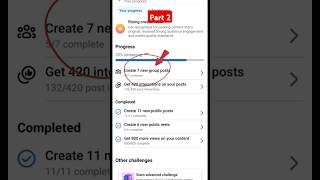 Facebook weekly challenge Facebook create 7 new group posts ✅🥰 #shorts #trending #video