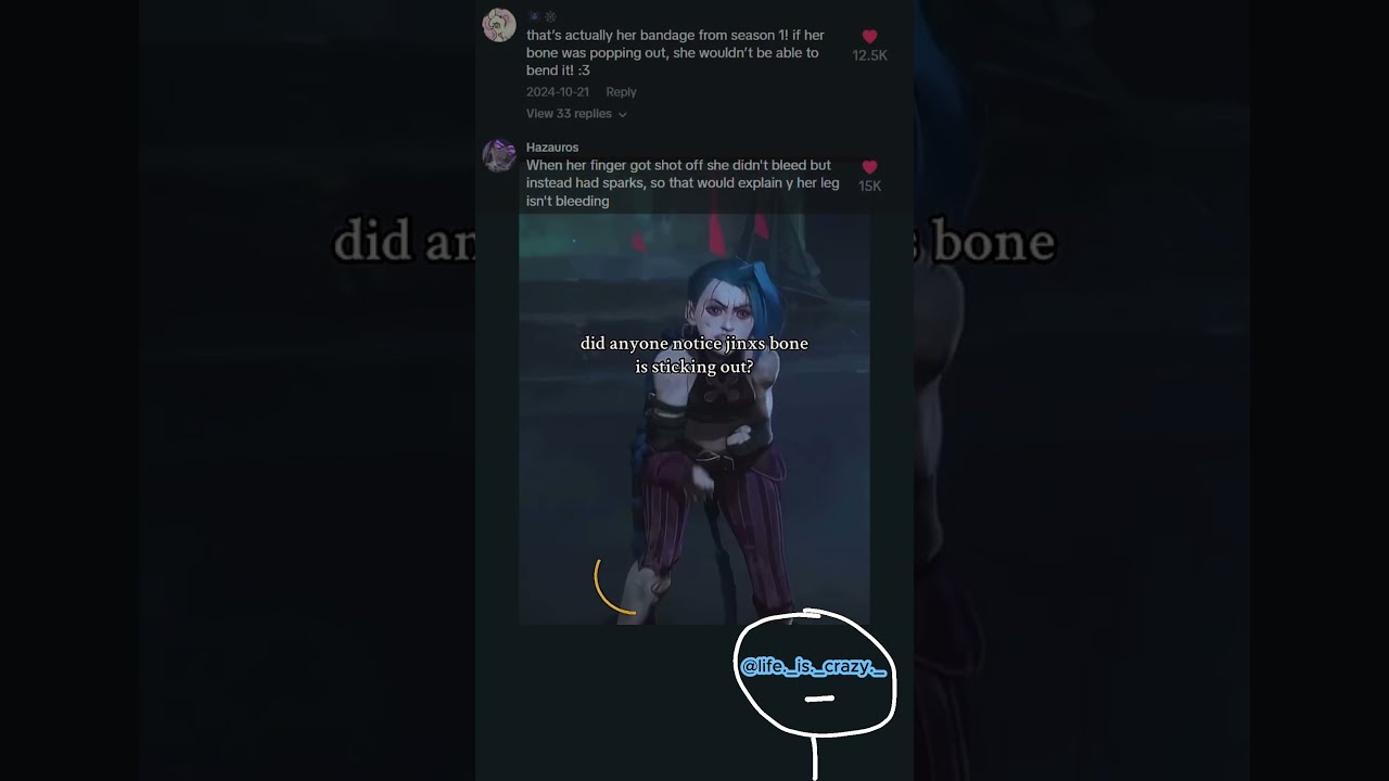 This Is Kinda Creepy Jinx Jinxarcane Arcane Arcaneseason2 Arcaneleagueoflegends