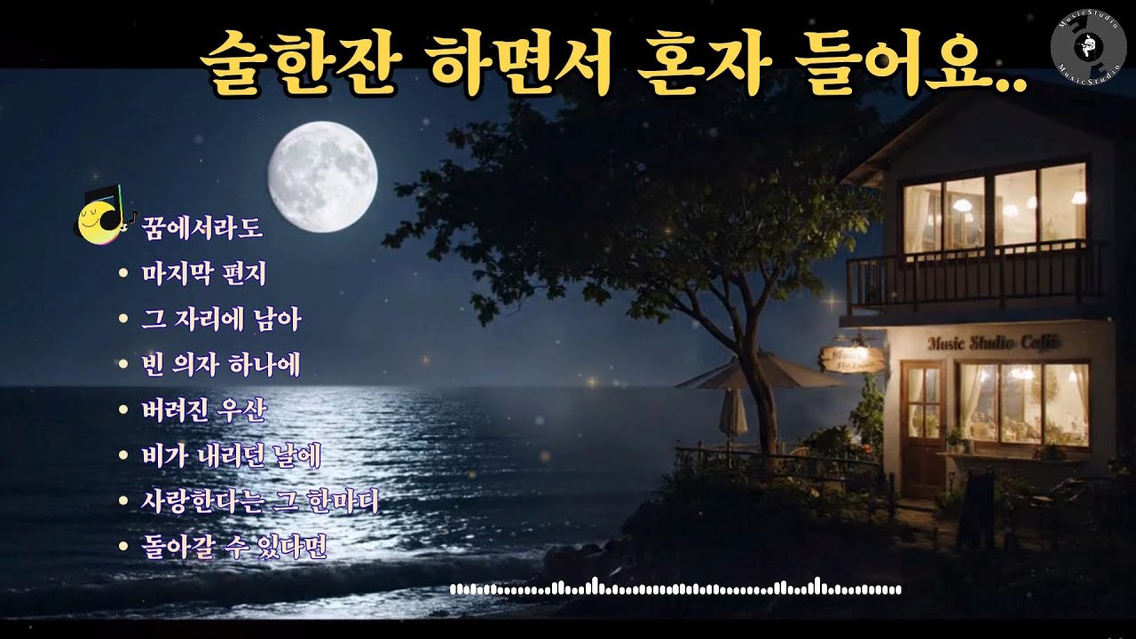 술 한잔 하면서 혼자 들어요...