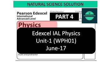 Edexcel IAL physics unit 1 June 17 part 4
