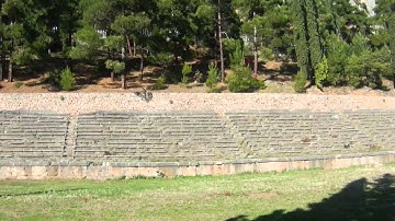 Stadium for the Pythian Games in Delphi, Greece