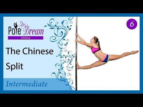 6 - Chinese pole Split (Reiko Split) - pole dance lesson