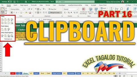 [Excel Tagalog Tutorial #16] Clipboard, Format Painter & Paste Special