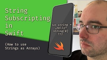String Subscripting in Swift (How to use Strings as Arrays) - The Matthias iOS Development Show