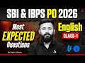 SBI PO & IBPS PO 2026 | English Most Expected Questions | Class 1 | By Parth Krishan Upadhyay