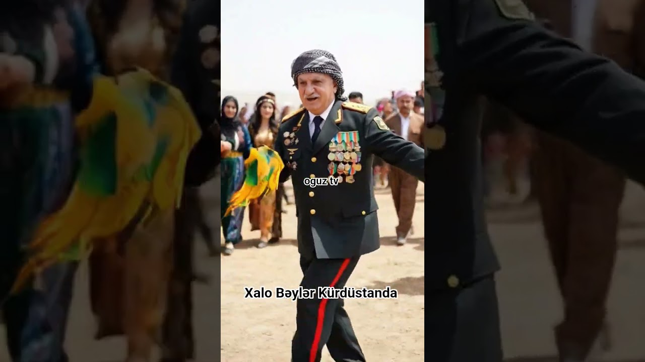 Bəylər K&uuml;rd&uuml;standa halay &ccedil;əkdi! 