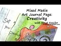 Mixed Media Art Journal Page: Creativity