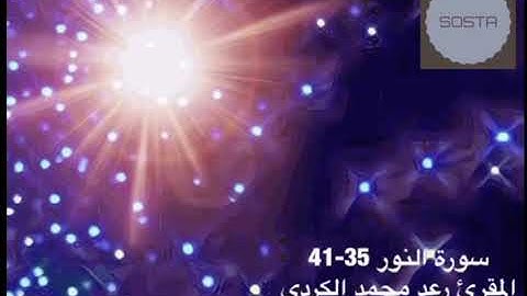 سورة النور 35-41 المقرئ رعد محمد الكردي