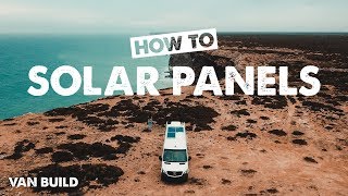 VAN BUILD: HOW TO INSTALL SOLAR PANELS | Ep 12 Sprinter Van Conversion