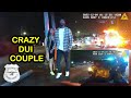 Drunk Man Causes 3-Vehicle Accident Then His Girl Goes Crazy