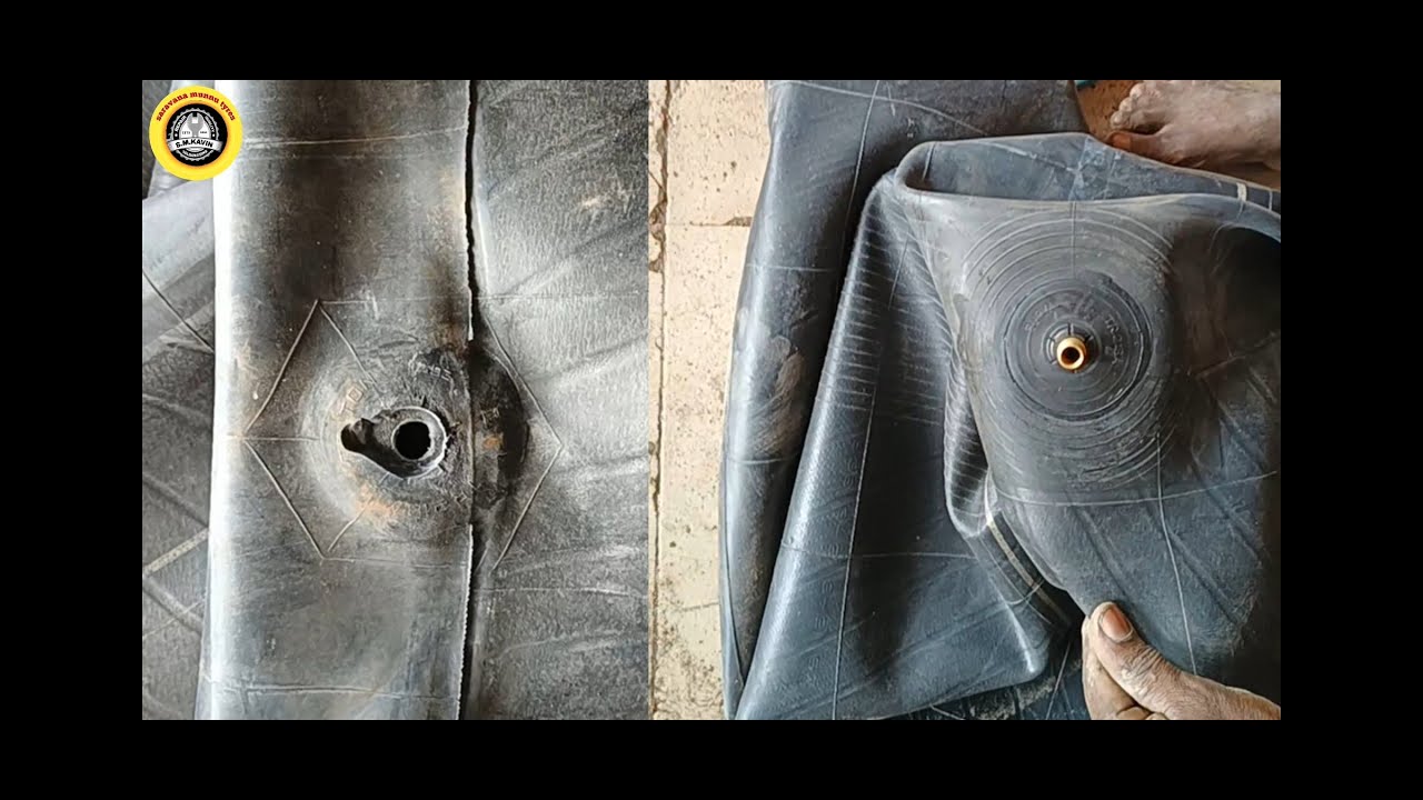 Tractor tube valve replacement // easy method YouTube