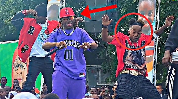 CHINO KIDD AFANYA BALAA ZITO JUKWAANI/ WATOTO WAKIMBIZANA/ AMPANDISHA MTOTO MDOGO JUKWAANI