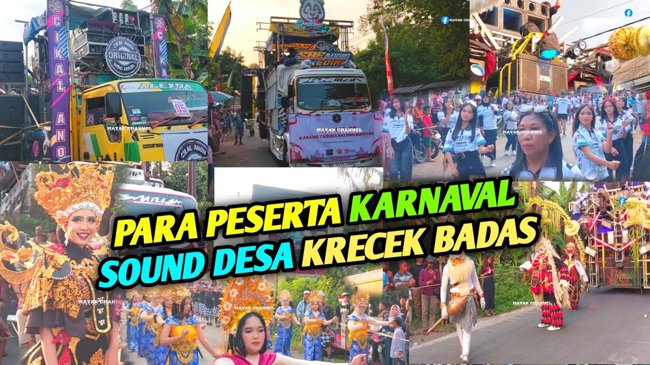 FULL VIDEO PARA PESERTA KARNAVAL DESA KRECEK BADAS 2025
