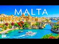 MALTA 8K Drone Footage | Unreal Beauty | Golden Cliffs, Blue Horizon &amp; Peaceful Island Energy 💙