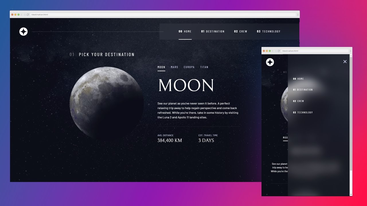 css สอน 2022 Responsive navbar tutorial using HTML CSS \u0026 JS