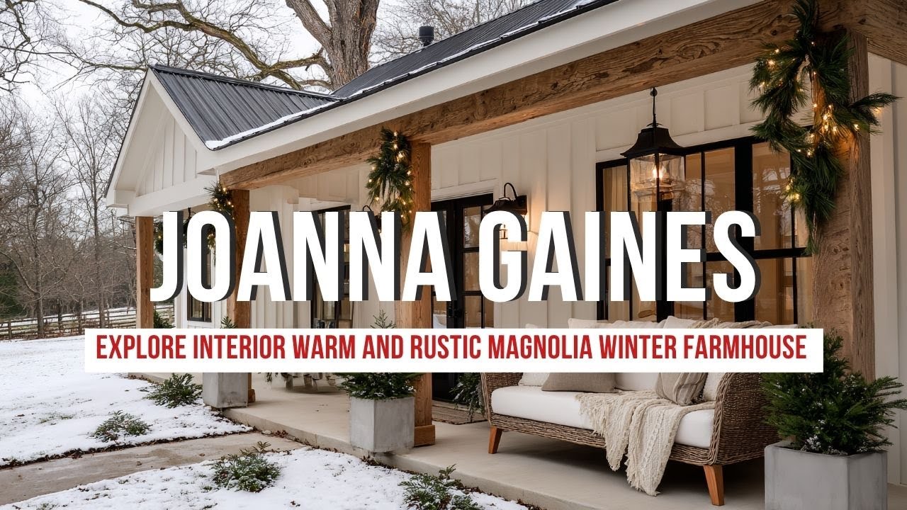 Explore Interior Designer Joanna Gaines Warm and Rustic Magnolia Winter ...