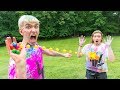 NERF RIVAL PAINT WAR!! (SIS VS BRO)