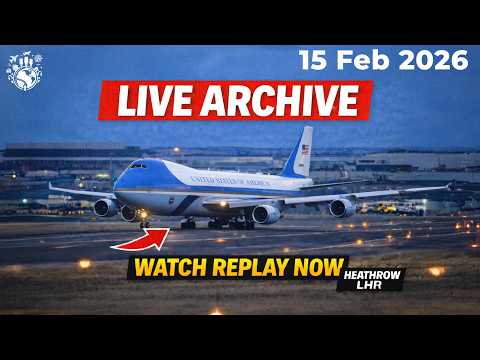 LONDON Heathrow Airport Plane Spotting ✈️ Real-Time Aircraft Landings Takeoffs (LHR) 15.02.2026