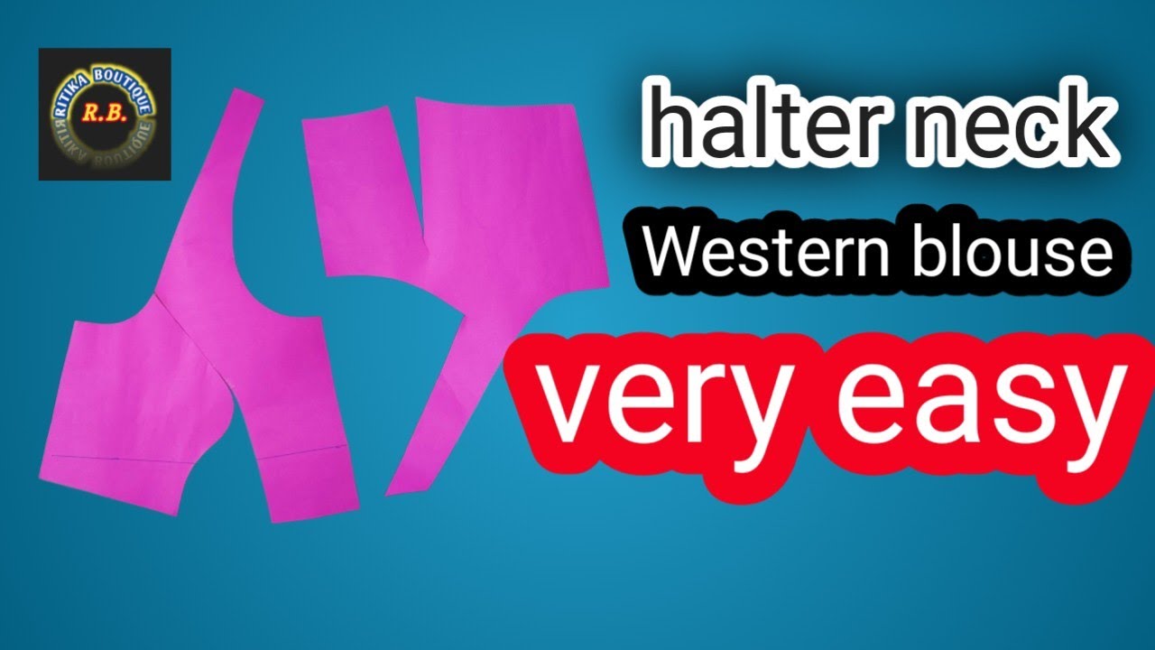 Halter neck blause# cutting! Western blouse#@ritika1704#हॉल्टर नेक# ब्लाउज !डिजाइन#fashion