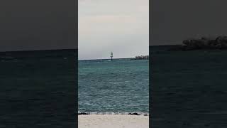 Destin Florida pass jetty thunderstorm wall of rain 🌧 #nature #rain #storm #cool