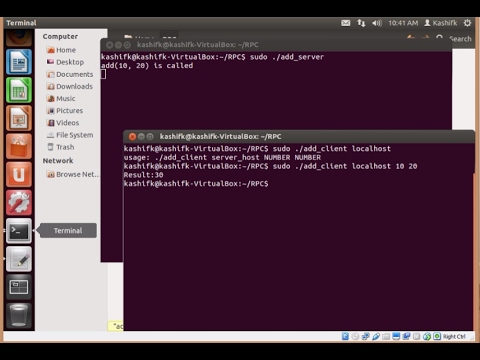 RPC programming in C using RPCGEN on Ubuntu OS