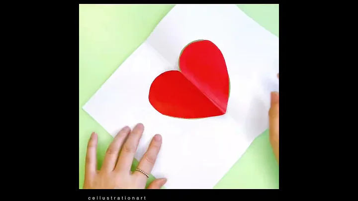 Easy 3D Heart Pop Up Card | DIY Mother’s Day Greeting Cards #shorts