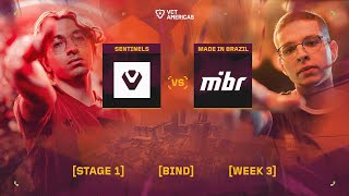 Sentinels vs Made in Brazil - VCT Americas Stage 1 - W3D1 - Map 2