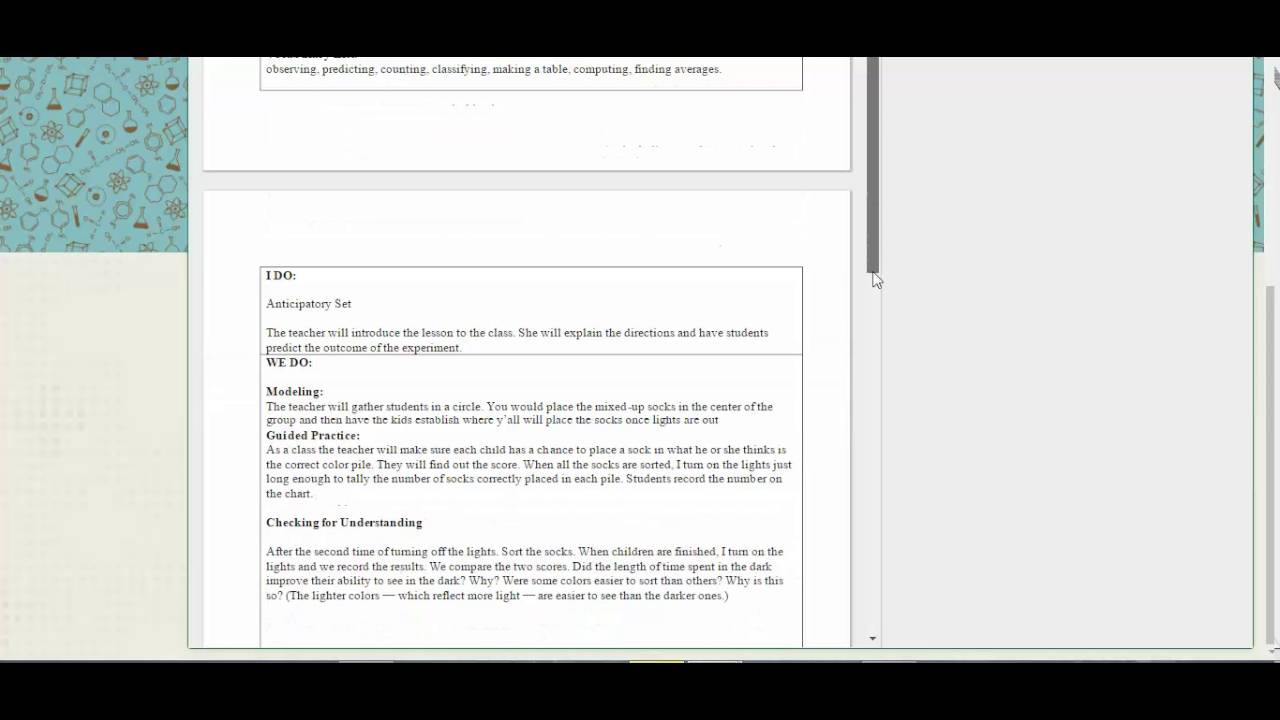 Math and Science lesson plan - YouTube