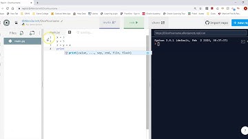 Creating Repl Project in Python