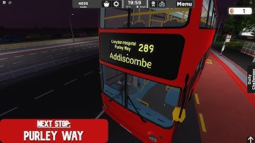 Roblox Transport | Croydon Buses | 289 Full Route | Driver Eye View