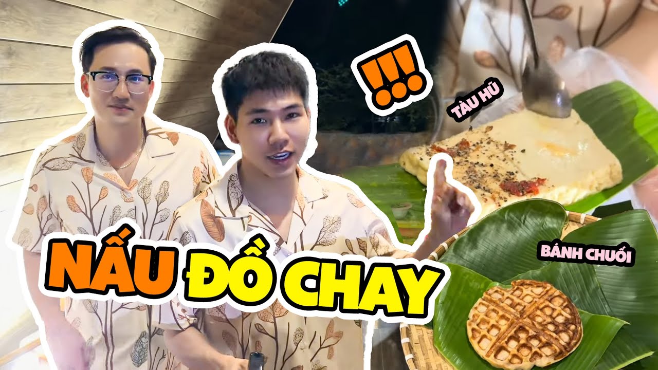 Vlog Nấu Ăn Hôm Rằm, Đồ Chay Bánh Chuối Tàu Hũ Cùng Anh Chị Em | Hà Trí Quang - Thanh Đoàn Family