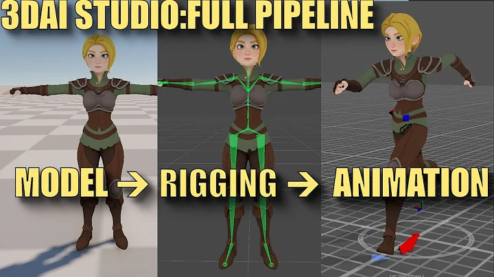 3D AI Studio: Full Character Pipeline Deep Dive (Image to 3D, Rigging & Animation)