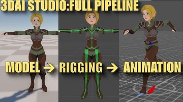 3D AI Studio: Full Character Pipeline Deep Dive (Image to 3D, Rigging & Animation)