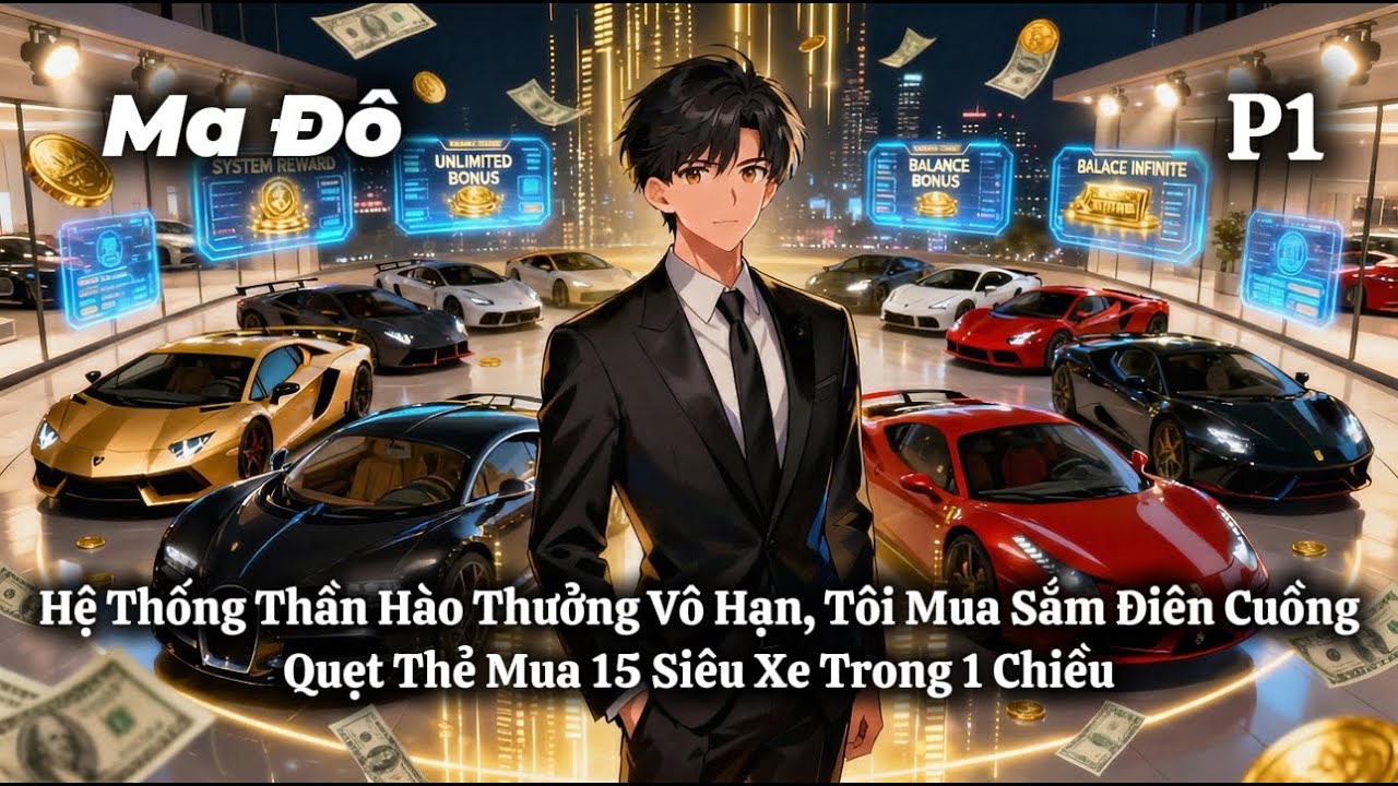 Hệ Thống Thần Hào Thưởng Vô Hạn, Tôi Mua Sắm Điên Cuồng, Quẹt Thẻ Mua 15 Siêu Xe Trong 1 Chiều | P1
