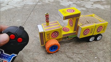 How To Make Matchbox Tractor With Trolly Remote Control At Home | RC Matchbox Tractor Trolley