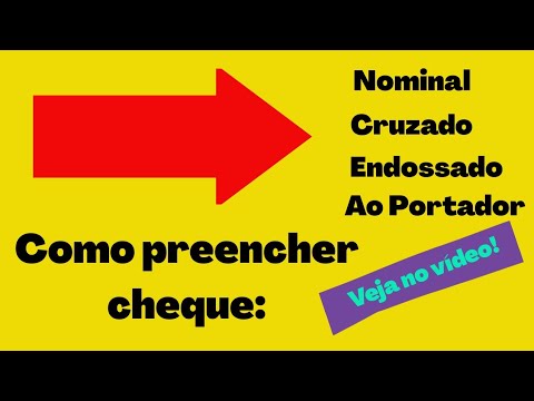 Vídeo: Como endossar um cheque para outra pessoa?