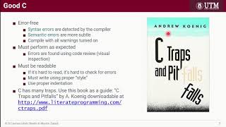 MKEL1123 - Chapter 5: C for Embedded System