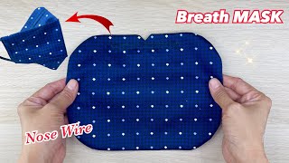 New Style DIY Face Mask KF94 | Beautiful 3D Mask! | Breathable Mask Easy Pattern Sewing Tutorial