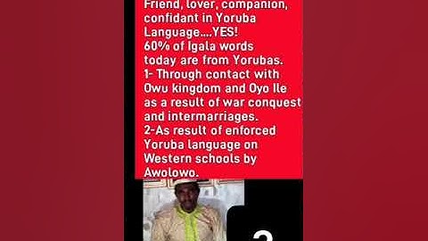 Olukumis of Delta state are Igalas?