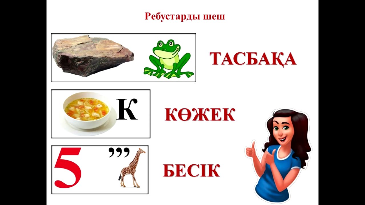 Ребустарды шешу ережелері. ?аза?ша ребустар. Правило разгадывания ...