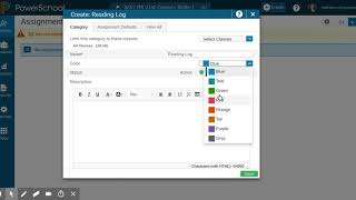 Add Category in PowerTeacher Pro