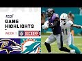 Ravens vs. Dolphins Week 1 Highlights | NFL 2019